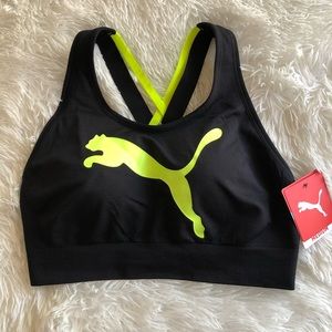 Black Puma Sports Bra- Size Medium